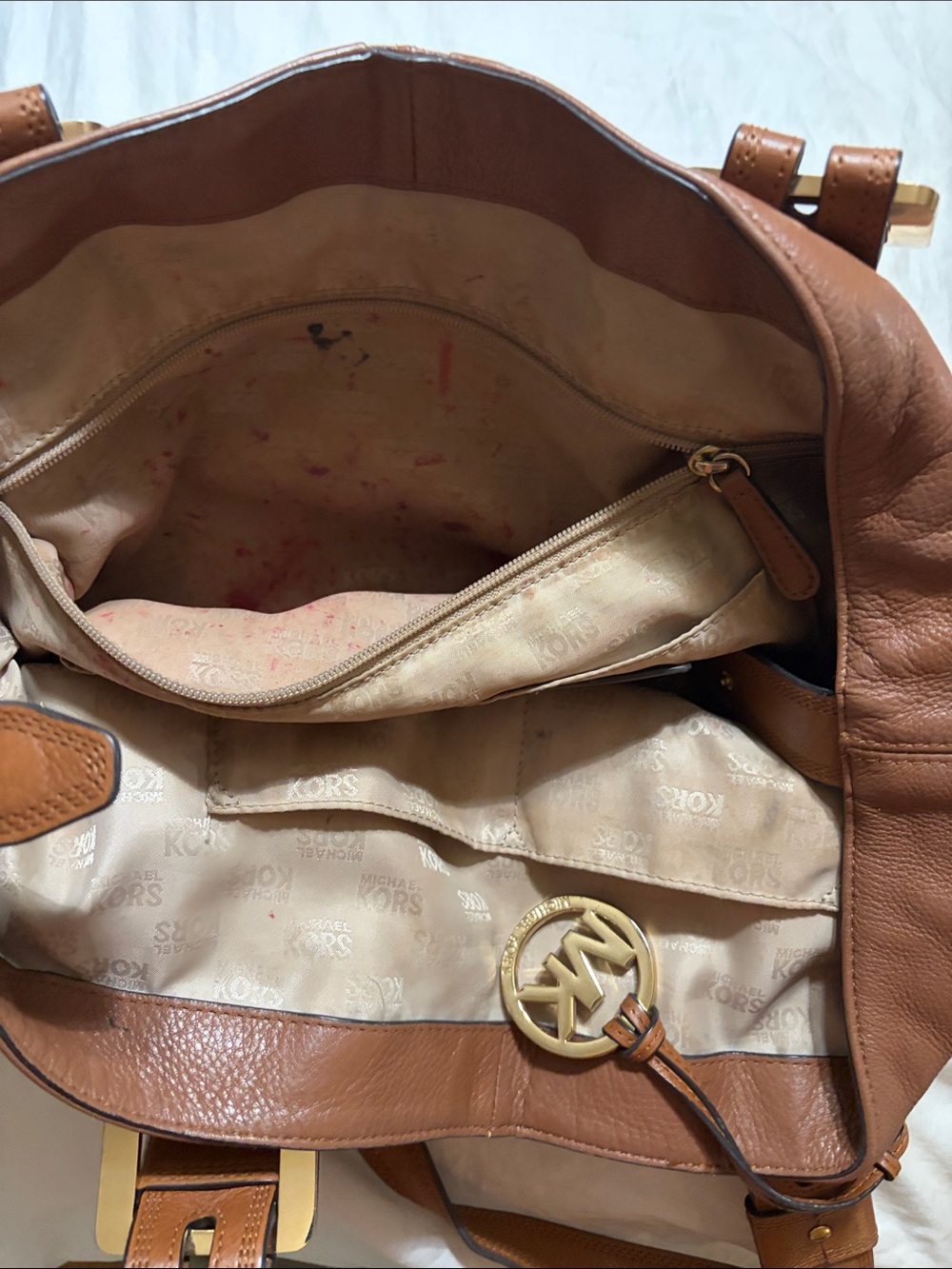 Michael Kors Brown Leather Shoulder Bag - Picture 3 of 6